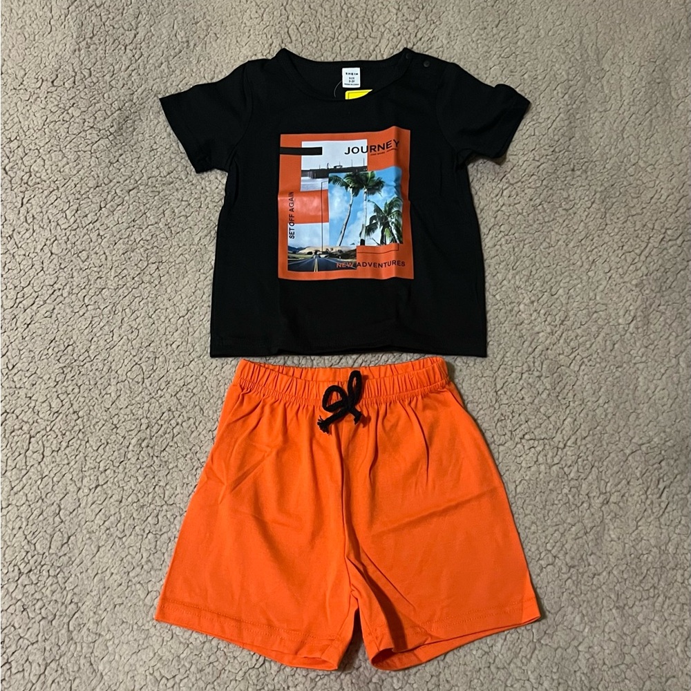 🖤 New Journey Graphic Tee And Drawstring Short Set🖤 - Picture 3 of 7